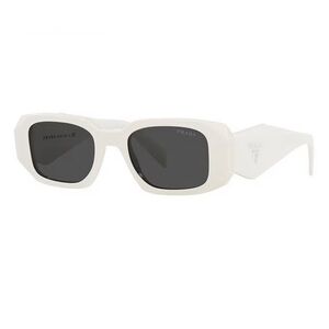 Unisex PR17WS Rectangle Sunglasses White and Gold Shades BRAND NEW